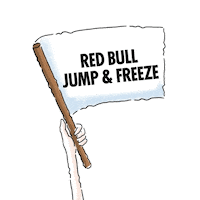 Red Bull Jump And Freeze Sticker by Red Bull