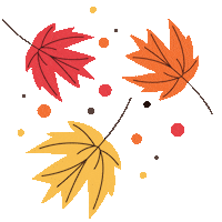 Falling Leaves Fall Sticker by Happy Magic Co.