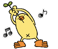 Happy Dance Sticker by ぴょろりんちょ（ひよこ人間ぴよ）