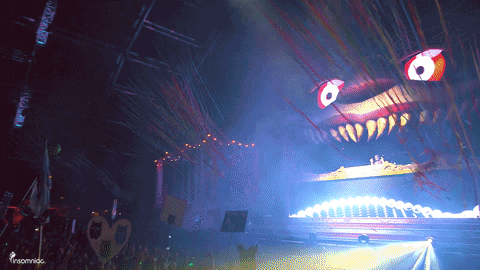 insomniacevents giphyupload halloween festival escape GIF