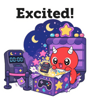 Happy Video Game Sticker by Naru Naru