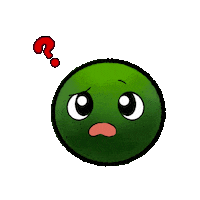 mossamigos confused confusion moss marimo Sticker