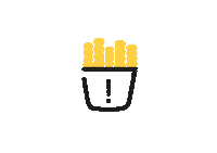 sheeshburger hungry burger potato fries Sticker