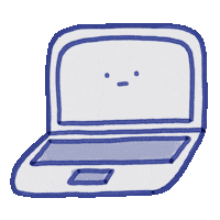 melocreating work computer laptop work from home Sticker