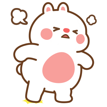 Bunny What Sticker by Tonton Friends