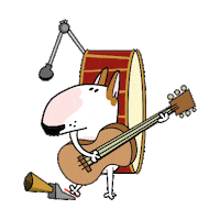 Bull Terrier Dog Sticker by Jimmy the Bull