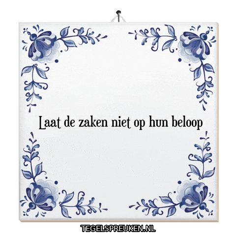 Focus Doorzetten Sticker by Tegelspreuken.nl