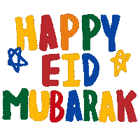 kaaeen happy islam idul fitri Mubarak Sticker