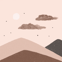 palu_s illustration sun moon clouds GIF