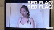 Warning Red Flag GIF by Gogglebox Australia