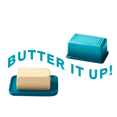 LCCADesign giphyupload hungry butter le creuset Sticker