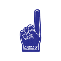 Lyellstainless 1 fabrication pointing finger 1 fan Sticker