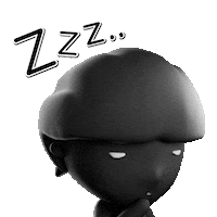 duskymoo tired sleepy zzz exhausted Sticker