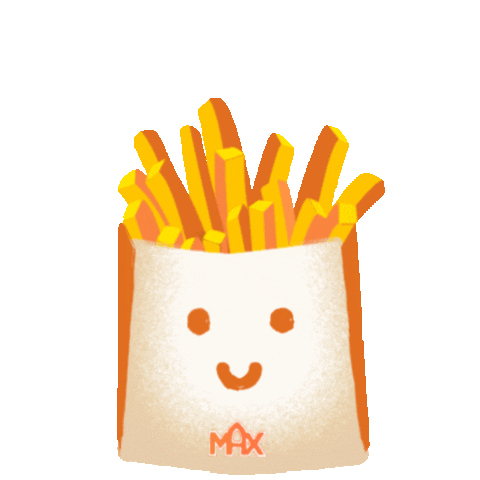 Fries Pommes Sticker by MAX Burgers