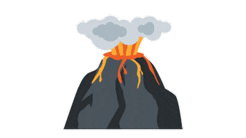emojivid emoji volcano emojivid places Sticker