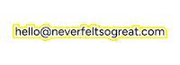 neverfeltsogreat neverfeltsogreat never felt so great Sticker