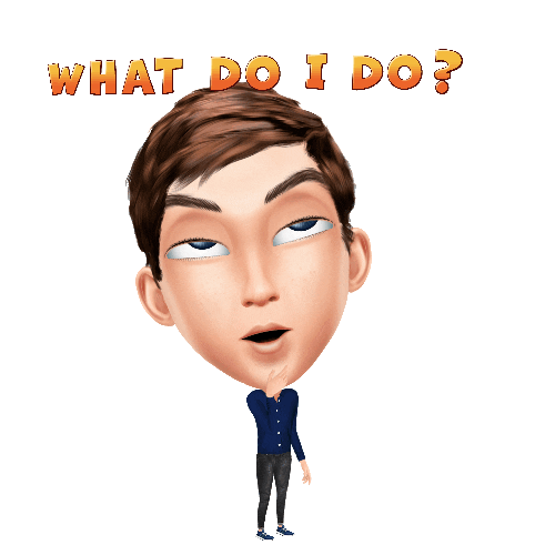 What Do I Do Geoffgodwin Sticker by Genies