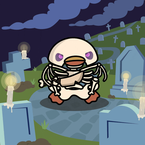 digitalducks giphyupload stabby quacks cartoon duck GIF
