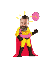 WebMen superhero hero developer java Sticker