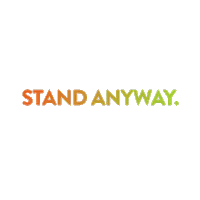 Rulebreakers Stand Anyway Sticker by ADCOLOR