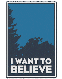 Believe Outer Space Sticker