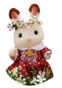 sylvanianfamilies summer family rabbit kid Sticker