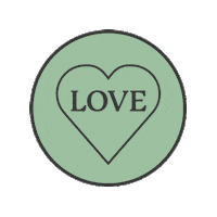 In Love Heart Sticker by Vinterior