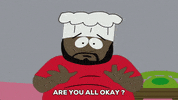 surprised chef GIF by South Park 