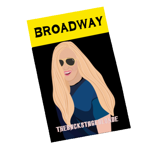 Broadway Playbill Sticker by The Backstage Blonde