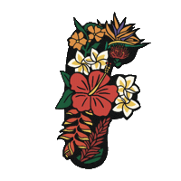Alohabets Sticker by Coconut Girl Hawaii Shop