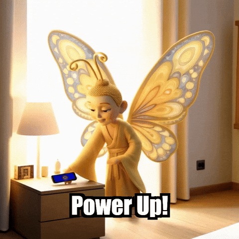 Phone Charging GIF by BuddhaFlyJourney