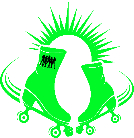SouthSideRollerDerby roller derby roller skate south side roller derby south side girls Sticker