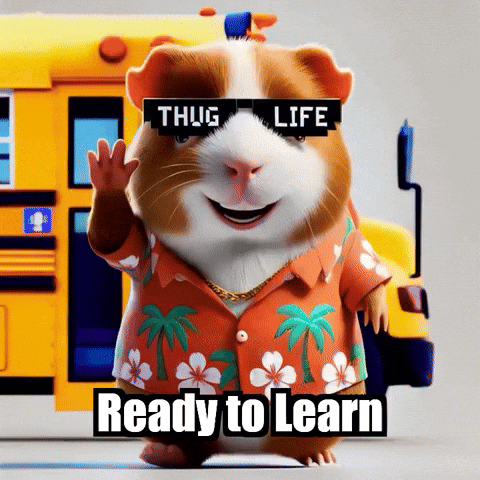 School Ready To Learn GIF by Guinea Gambino