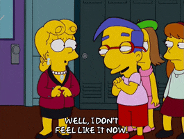 awkward lisa simpson GIF