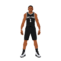 San Antonio Spurs Basketball Sticker by Panini America