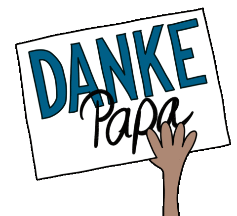 Papi Dankeschoen Sticker by Daniela Nachtigall
