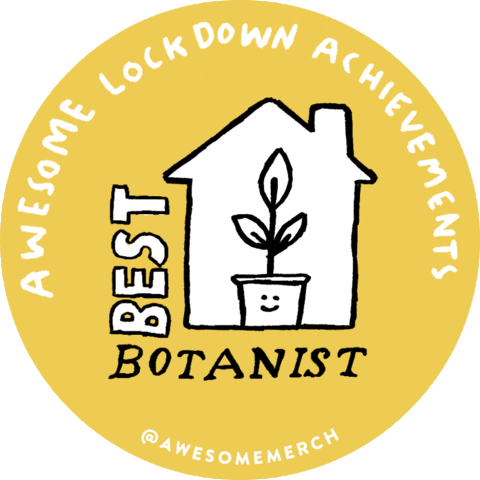 Badges Botanist Sticker by Awesome Merchandise