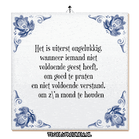 Wijsheid Spreuk Sticker by Tegelspreuken.nl