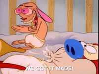 nicksplat ren and timpy GIF