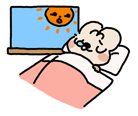 Tired Sleep Sticker