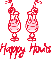 clockworkagency office happy hour clockwork ofis Sticker