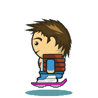 back to the future marty Sticker by Leroy Patterson