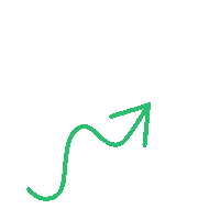 kaleidoscodegmbh green arrow line highlight Sticker