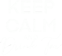 Keep Calm Drink Tea Sticker by Gryphon Tea