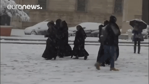 snow rome GIF by euronews