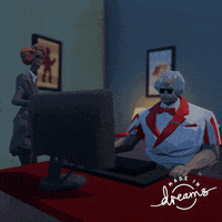 MediaMolecule reaction work computer dreams GIF