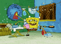 Sponge Bob Reaction GIF by MOODMAN