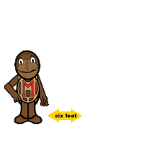 umdreslife distancing reslife testudo goterps Sticker