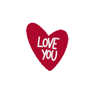 Love You Heart Sticker