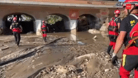 Emergency Crews Search for Survivors After Flash Flooding in Spain